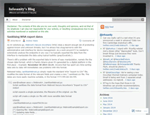Tablet Screenshot of blog.infosanity.co.uk